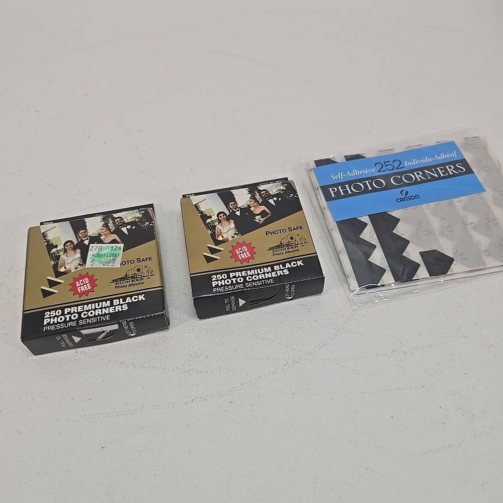Pioneer Premium Black Photo Corners 693pcs Total‎
